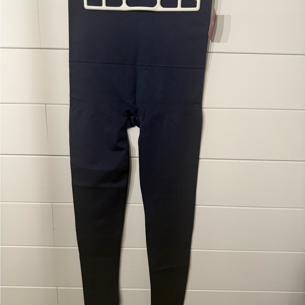 Blue High-Waisted Slimming Leggings for Athleisure